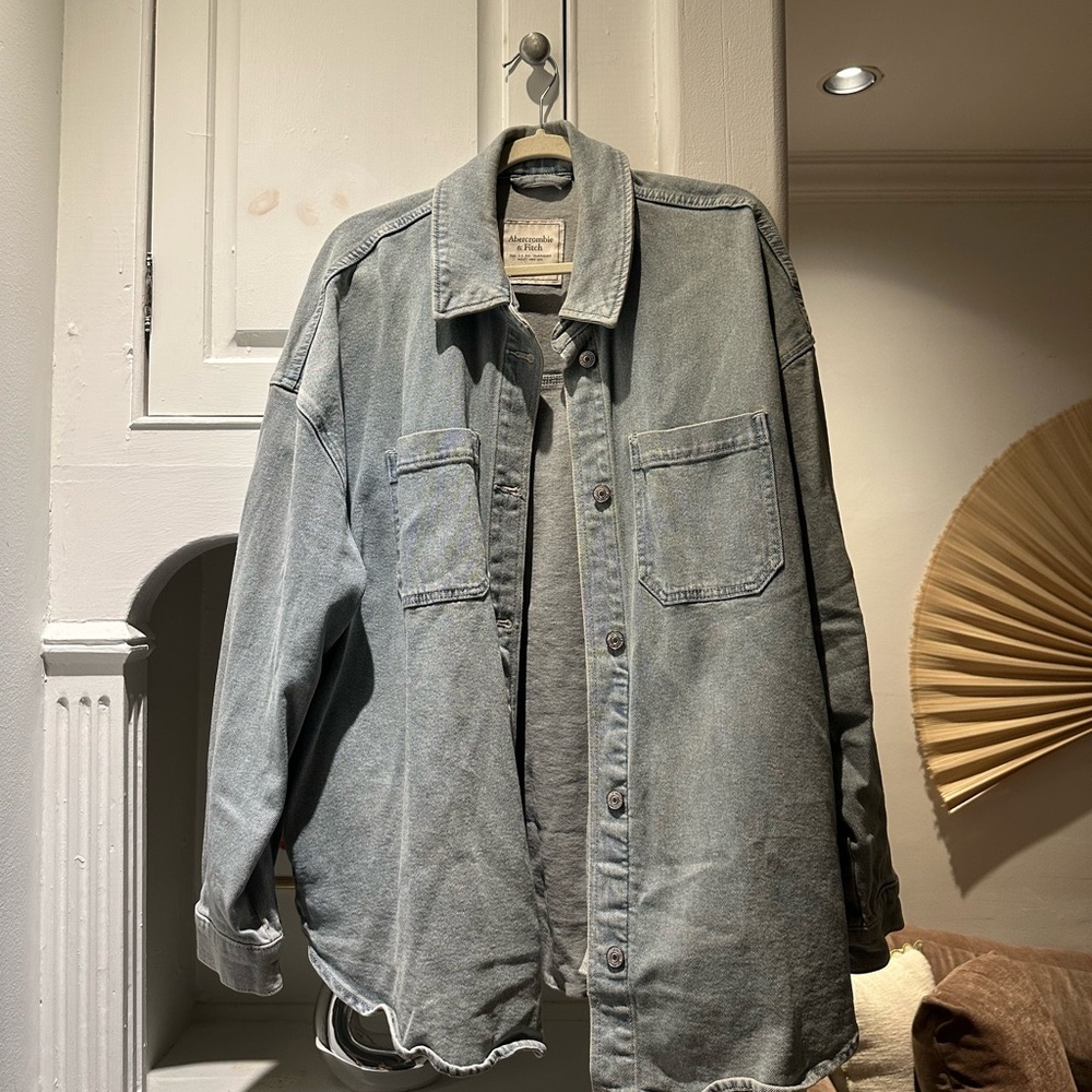 Abercrombie & Fitch Light Blue Denim Shirt